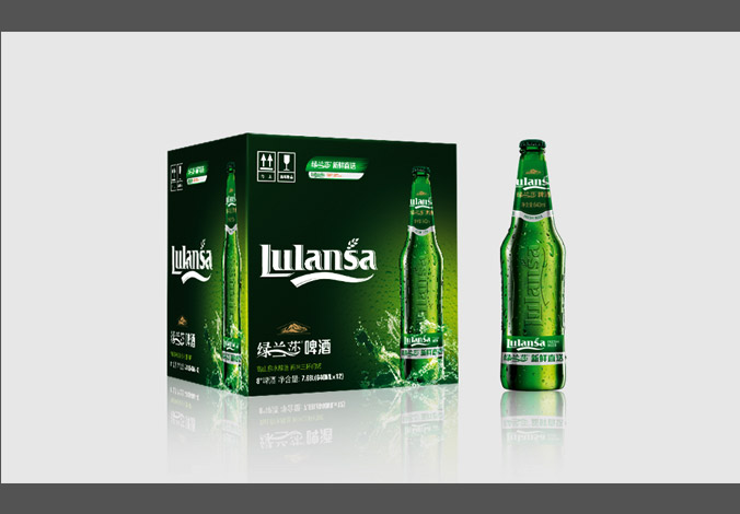 綠蘭莎啤酒   包裝設計 產品包裝設計 包裝盒設計